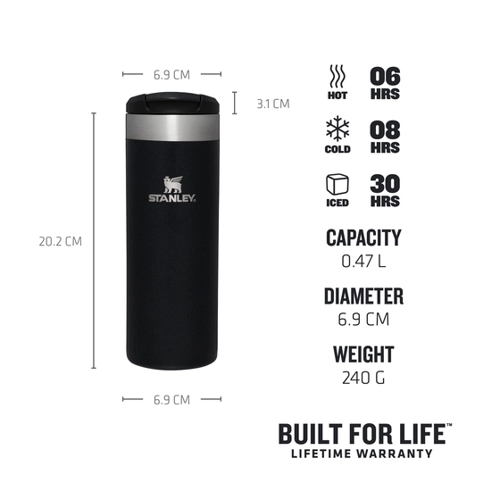 Bild von Stanley the AeroLight™ Transit Mug Black Metallic 0,47l