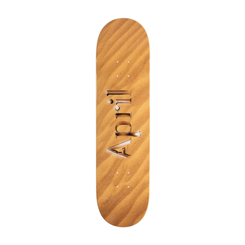 Bild von April Logo Sand Deck - Premium Skateboard Deck