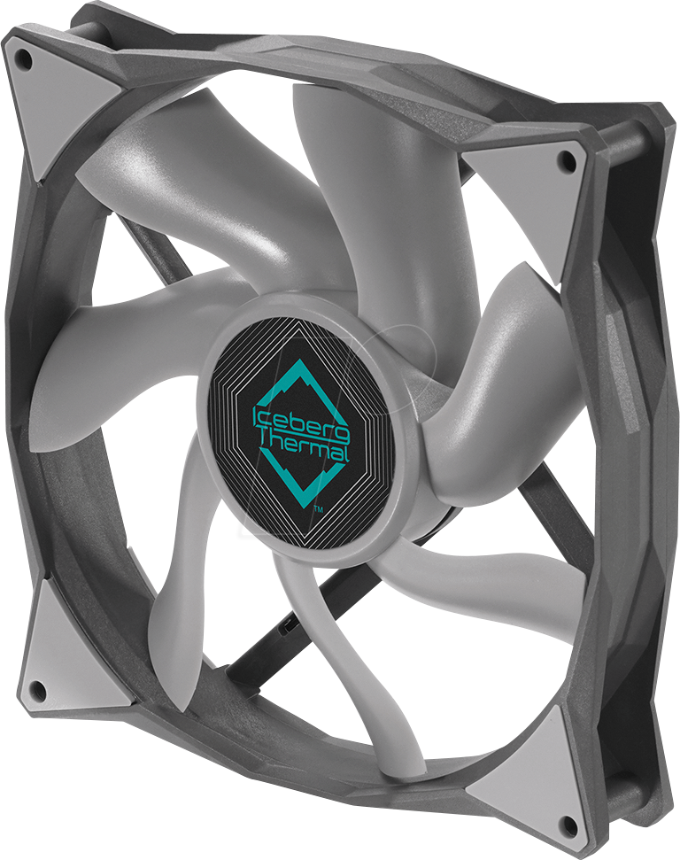 Bild von Iceberg Thermal IceGALE Xtra Computergehäuse Ventilator 14 cm Grau 1 Stück(e) (140 mm, 1 x), PC Lüfter, Grau