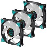 Bild von Iceberg Thermal IceGALE ARGB, 3er-Pack 120x120x25mm 500-2200 U/min 38 dB(A) schwarz/türkis