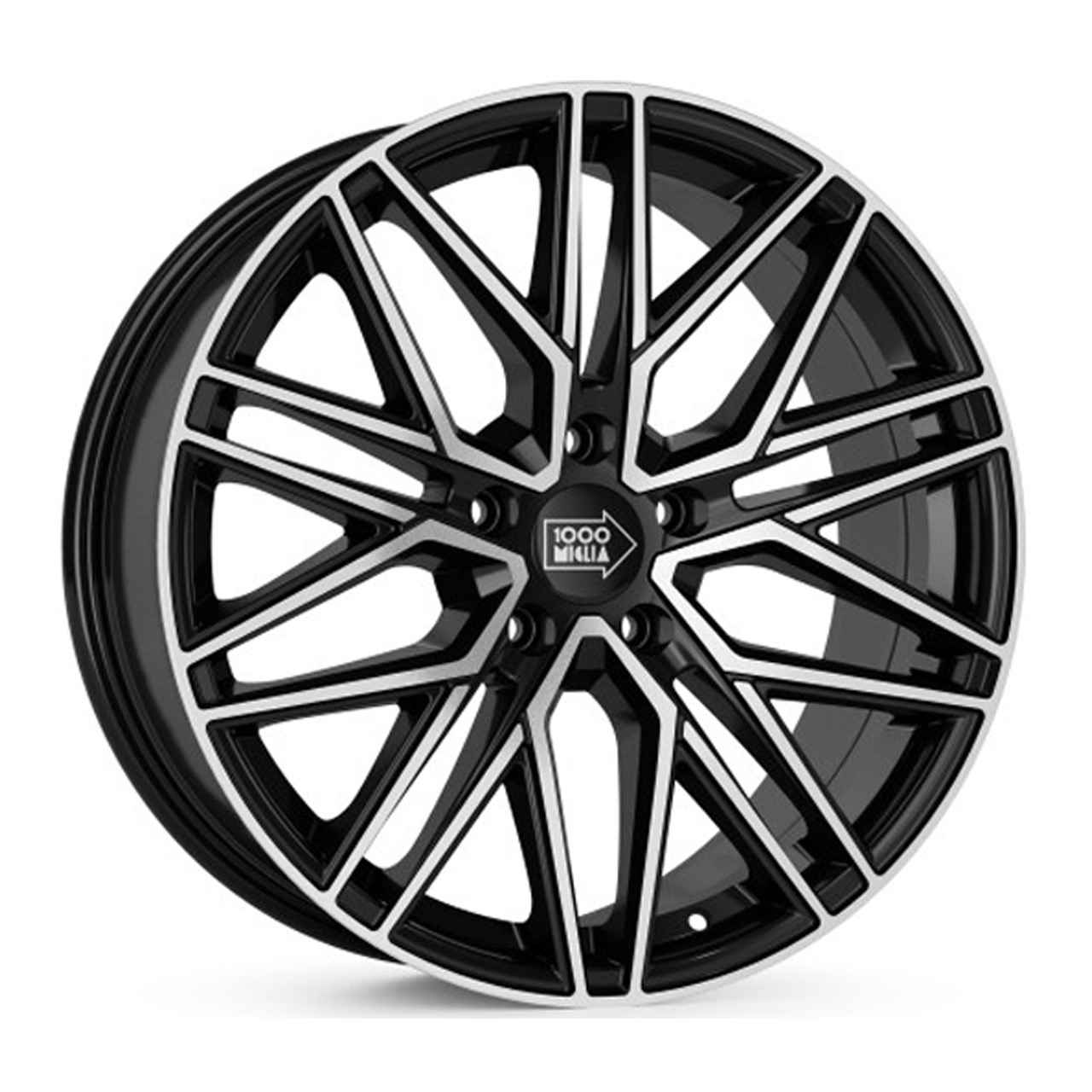 Bild von 1000 MIGLIA MM1023 black polished 8.5Jx20 5x112 ET35