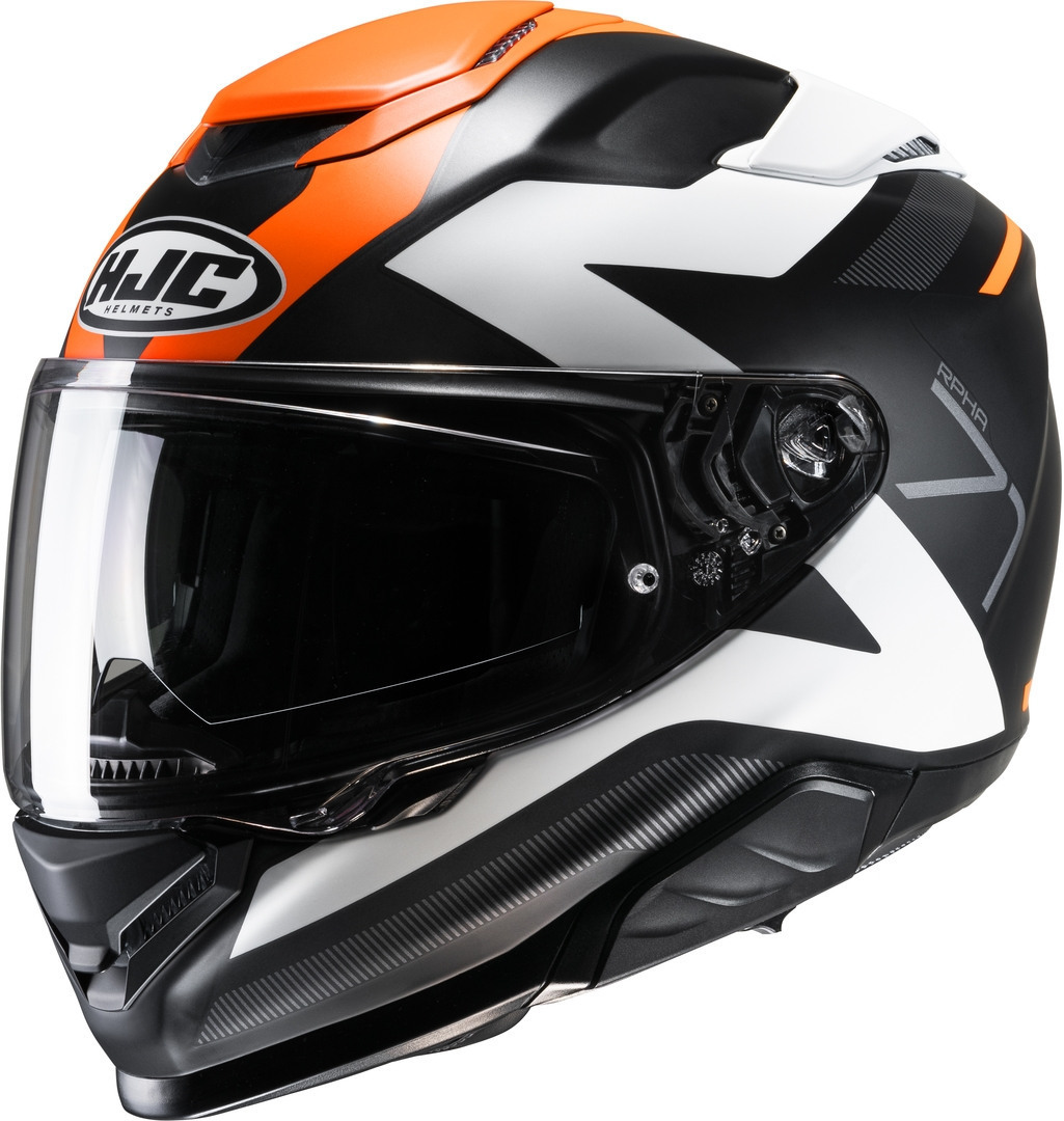 Bild von HJC RPHA 71 Pinna Helm, schwarz-orange, Größe M für Männer