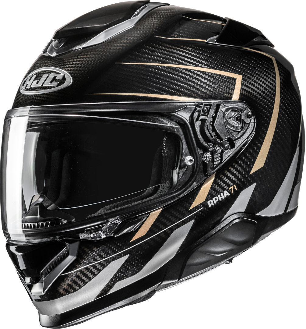 Bild von HJC RPHA 71 Carbon Cano Helm, schwarz-gold-silber, Größe S für Männer