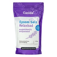 Bild von Casida? Epsom Salz Relaxbad - Mit nat?rlichem Lavendel?l, Lavendel - Magnesium zum Baden - Ideal f?r Voll- und Fu?b?der - Original Epsom Salz - 1 kg