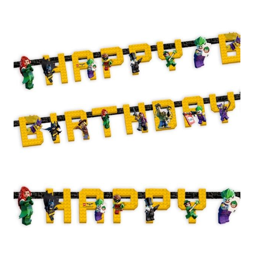 Bild von Lego Batman Buchstabenkette - Happy-Birthday-Kette