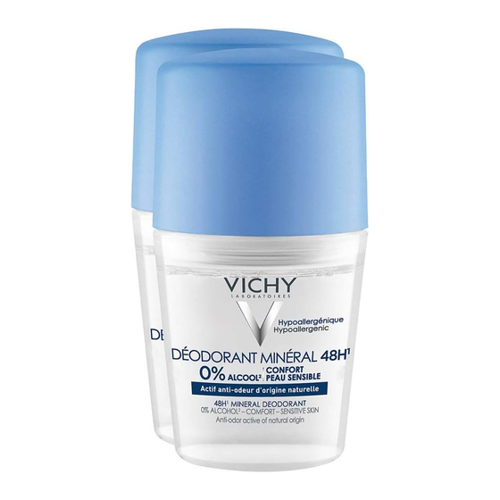 Bild von Vichy Deo Roll-On 48h Mineral ohne Aluminium - Doppelpack 2x50 ml