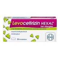 Bild von LEVOCETIRIZIN HEXAL bei Allergien 5 mg Filmtabl. 6 St