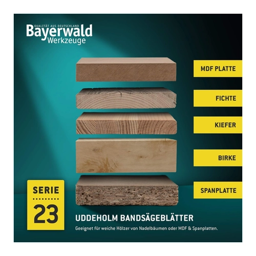 Bild von Bayerwald Werkzeugstahl Bandsägeblatt - 1425 x 10 x 0.36 x 4