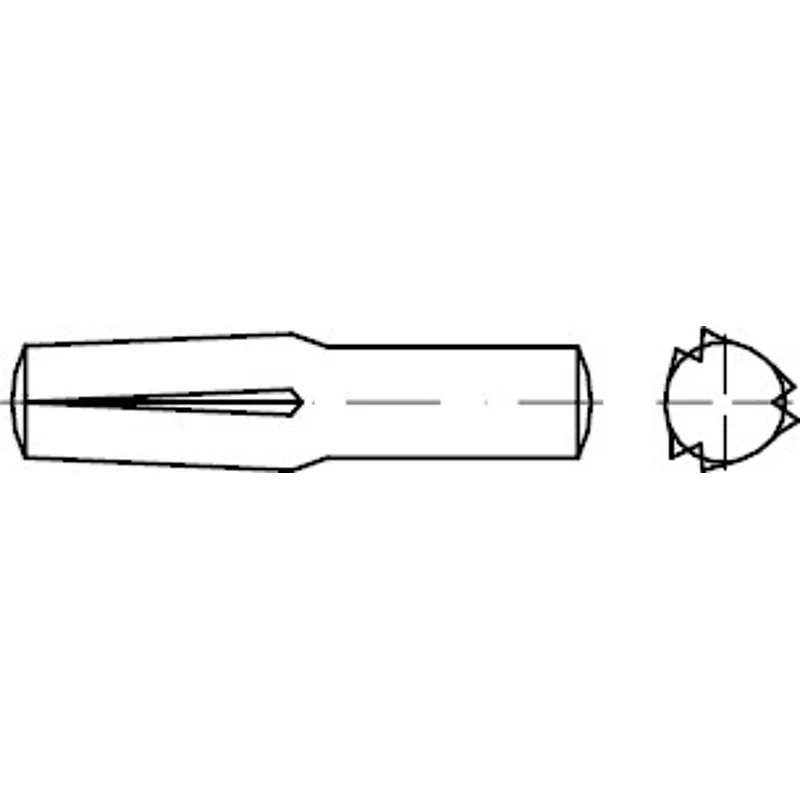 Bild von Steckkerbstifte DIN 1474 Stahl 3 x 10
