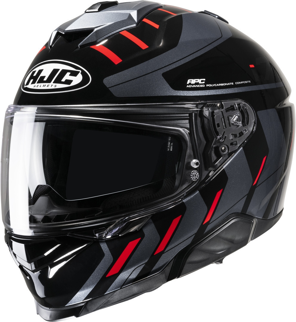 Bild von HJC i71 Simo Helm, schwarz-rot, Größe 2XL für Männer