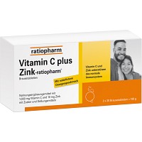 Bild von VITAMIN C PLUS Zink-ratiopharm Brausetabletten 40 St