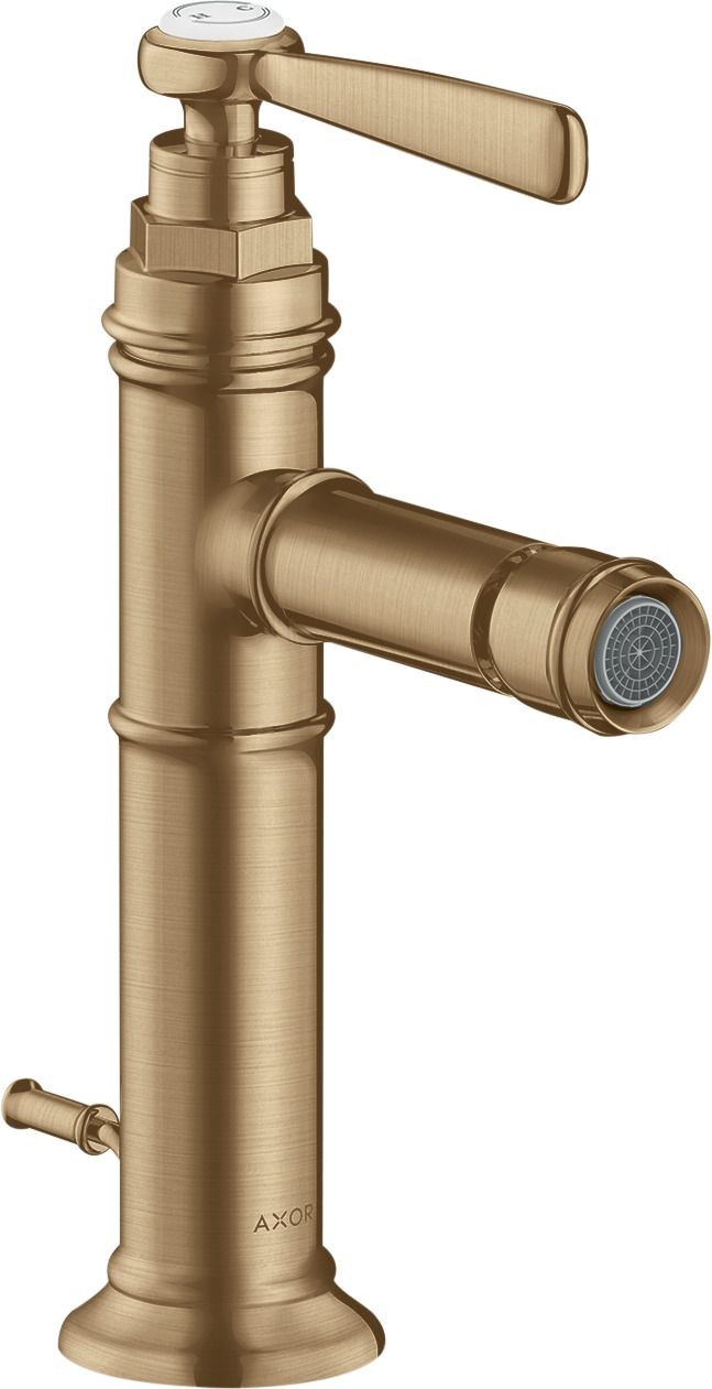 Bild von Besteht aus: Einhebel-Bidetmischer, AblaufgarniturAusladung 110 mmKugelgelenk-LuftsprudlerLaminarstrahlDurchflussmenge bei 3 bar: 5 l/minKeramikmischsystemfür Durchlauferhitzer geeignetZugstangen-Ablaufgarnitur G 1¼Anschlussart: G ⅜ AnschlussschläucheP-IX 7282/IO