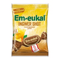 Bild von EM-EUKAL Bonbons Ingwer Shot gefüllt zuckerhaltig 75 g