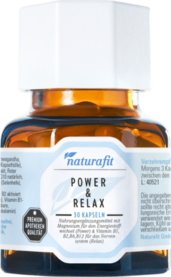 Bild von NATURAFIT Power & Relax Aschw.Rhod.OPC Q10 BVit.Mg 30 St