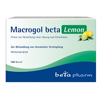 Bild von MACROGOL beta Lemon Plv.z.Her.e.Lsg.z.Einnehmen 100 St