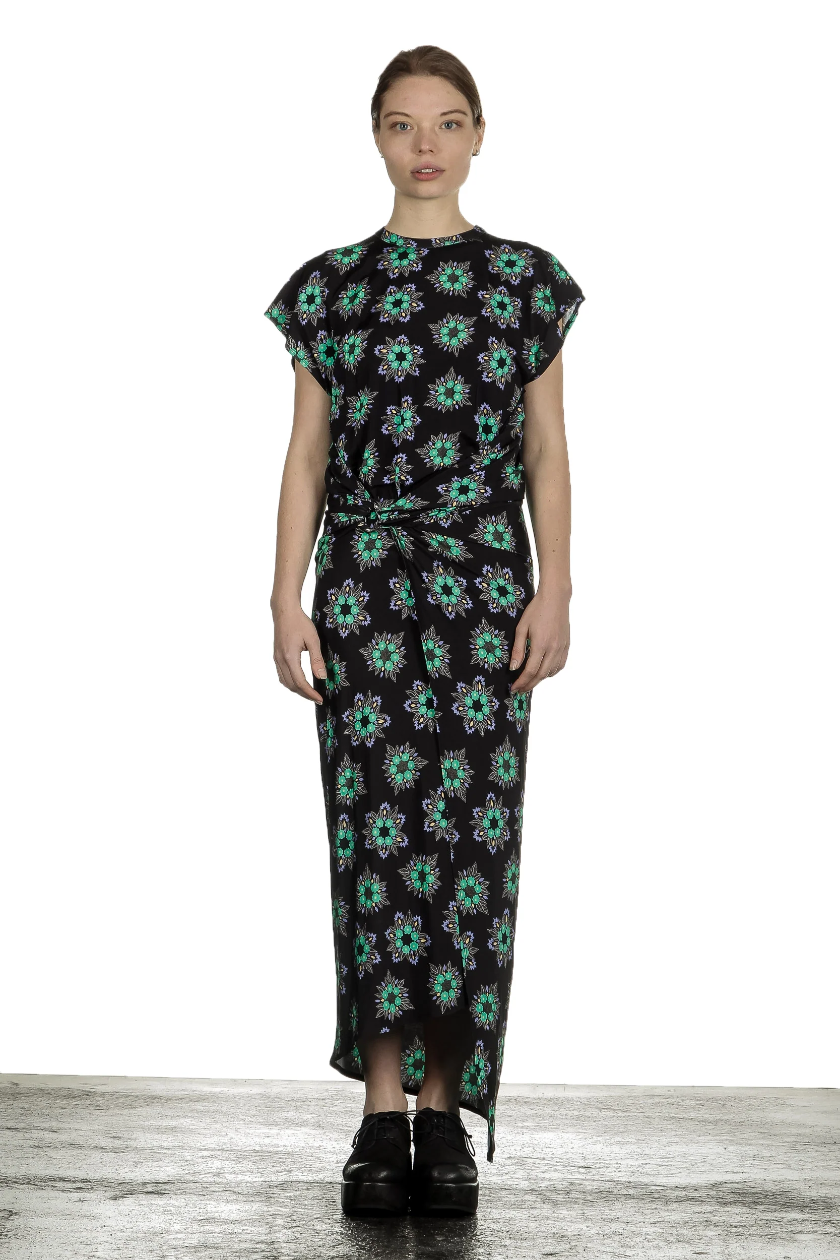 Bild von Paco Rabanne Damen Maxikleid mit Blumen-Print multicolor