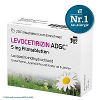 Bild von LEVOCETIRIZIN ADGC 5 mg Filmtabletten 20 St