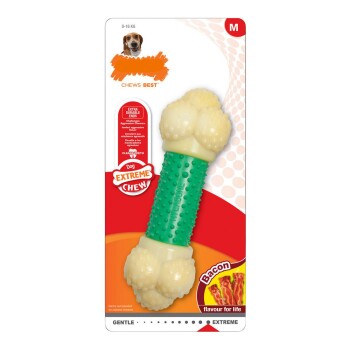 Bild von Nylabone Extreme Chew Double Action Chew Dog Toy Grün M