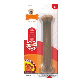 Bild von Nylabone Dura Chew Bacon Dog Toy Golden L
