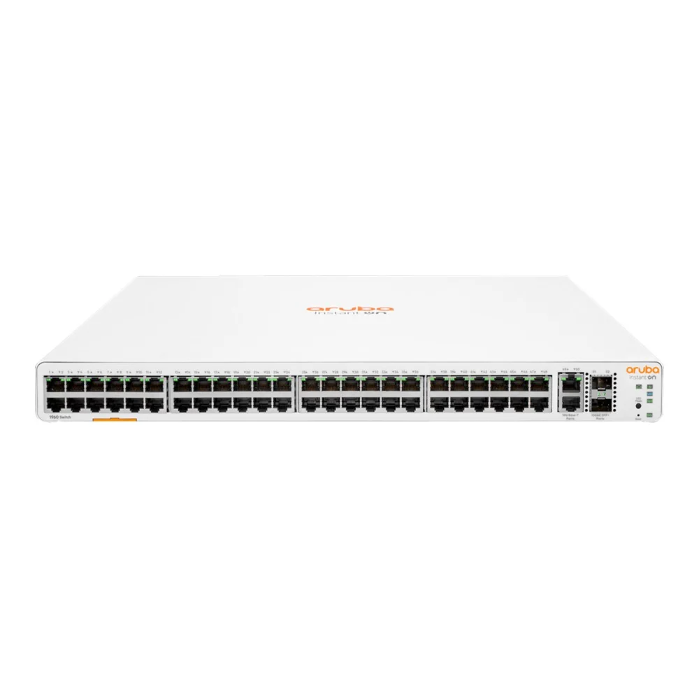Bild von HPE Networking Instant On 1960 48G 2XT 2XF Switch Europe (JL808A#ABB) - (Nachfolger zu HPE 1950 48G 2SFP+ 2XGT Switch (JG961A#ABB))