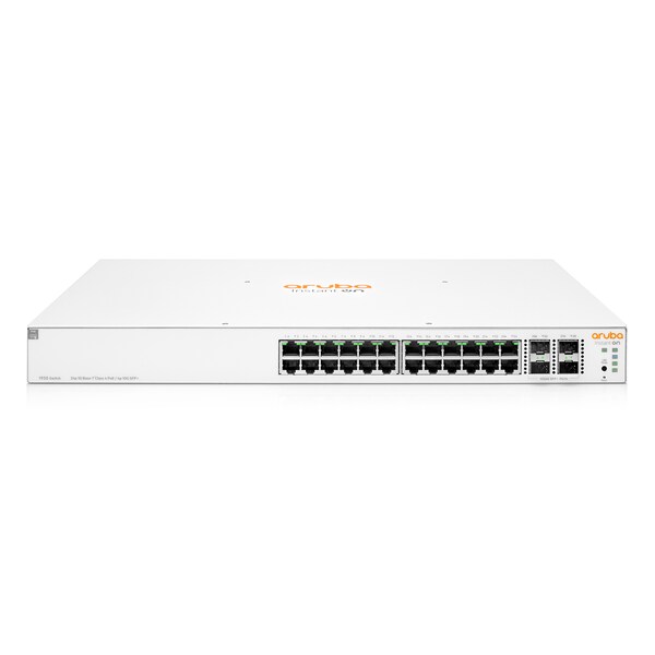 Bild von HPE Networking Instant On-Switch-Serie 1930 – Intelligent verwalteter Layer 2+-Ethernet-Switch mit 24-Port Gb und PoE | 24x 1G | 4X SFP+ | 24x CL4 PoE 370 W | EU-Kabel (JL684B#ABB)