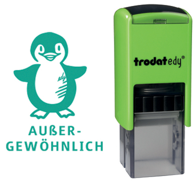 Bild von TRODAT Motivstempel Printy ApfelgrünPinguin 4922 (163235)
