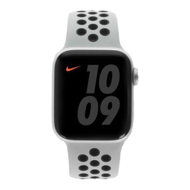 Bild von Apple Watch Series 6 Nike 40mm GPS Cellular Sportarmband platinum schwarz Aluminiumgehäuse silber