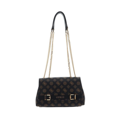 Bild von GUESS Sestri Logo Convertible Flap Crossbody Bag - Mocha Logo