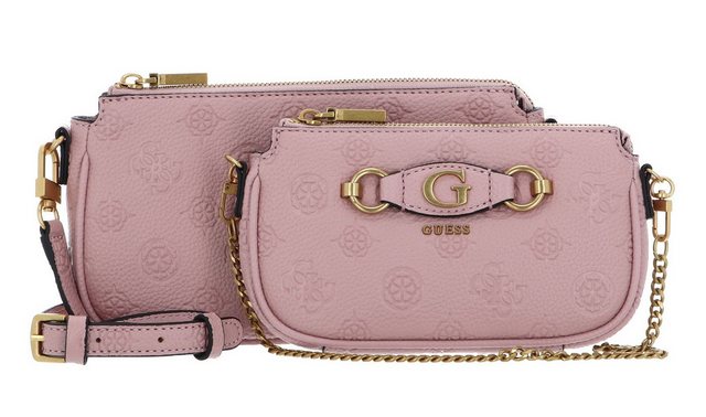 Bild von Guess Izzy Peony Double Pouch Crossbody  in Rosé (2.9 Liter), Umhängetasche