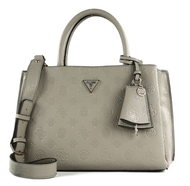 Bild von GUESS Jena Elite Luxury Satchel Taupe Logo