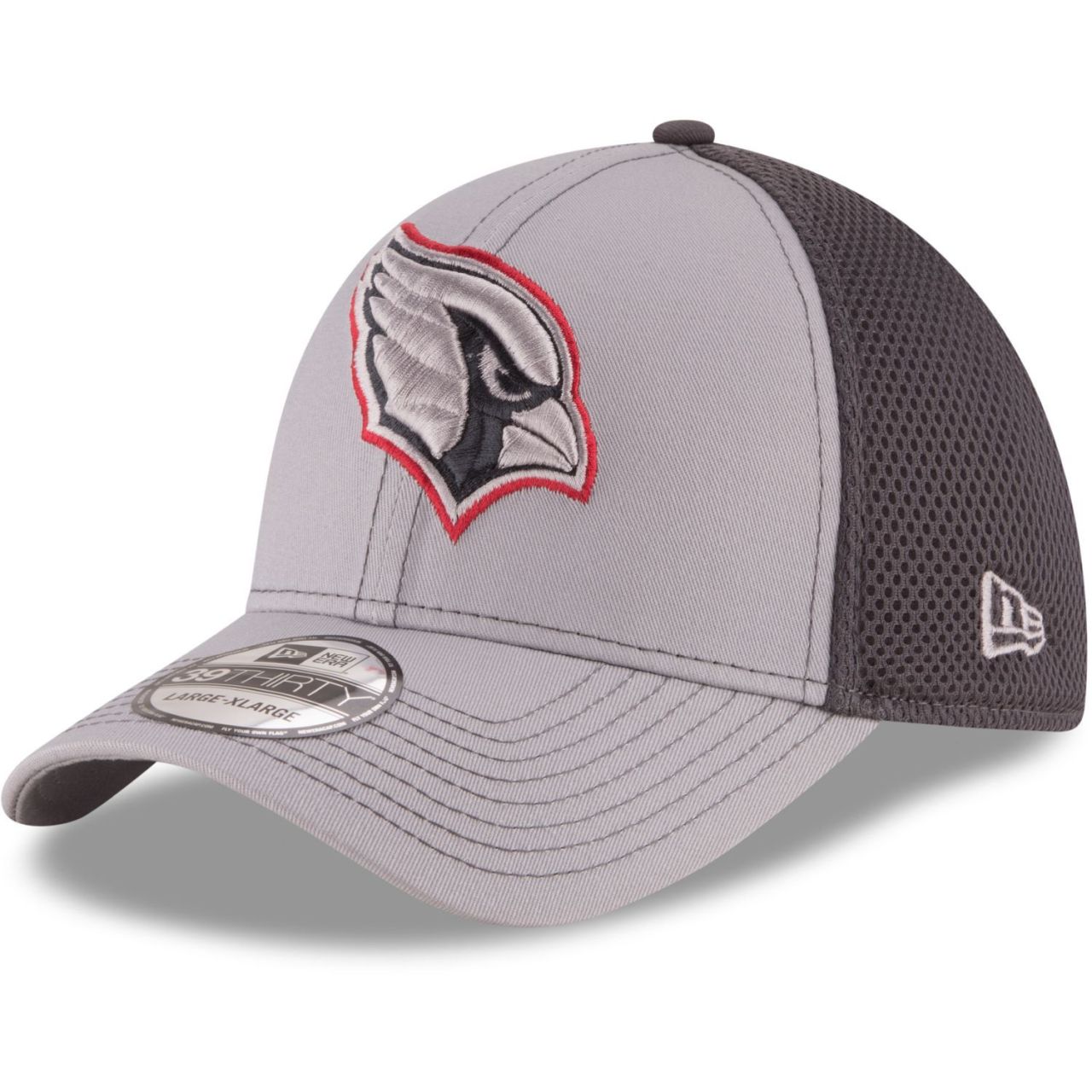 Bild von New Era, Herren, Cap, 39Thirty Stretch Mesh Cap - Arizona Cardinals - S/M, Grau, (M)
