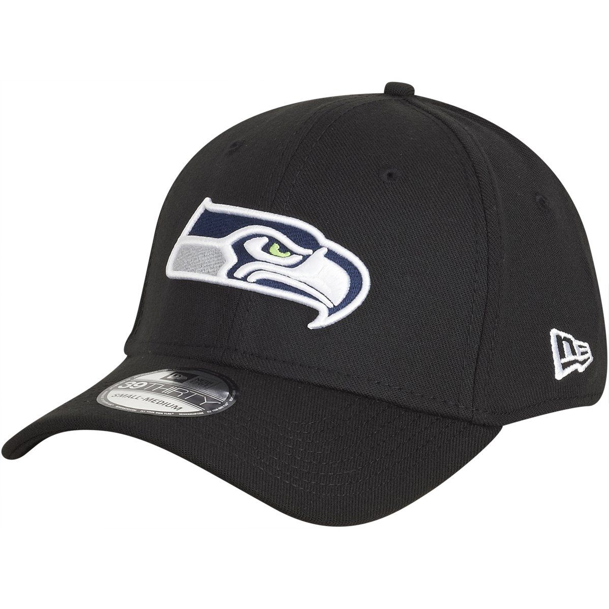 Bild von New Era, Herren, Cap, 39Thirty Stretch NFL Seattle Seahawks, Schwarz, (L)