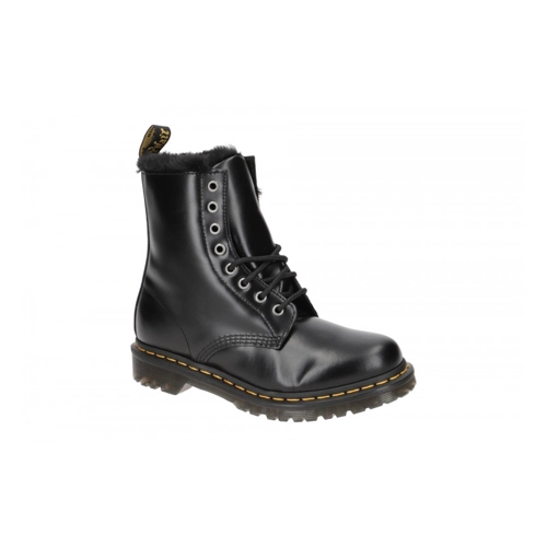 Bild von Dr. Martens 1460 Serena 8 Eye Boots BLACK ATLAS,Schwarz,Rot