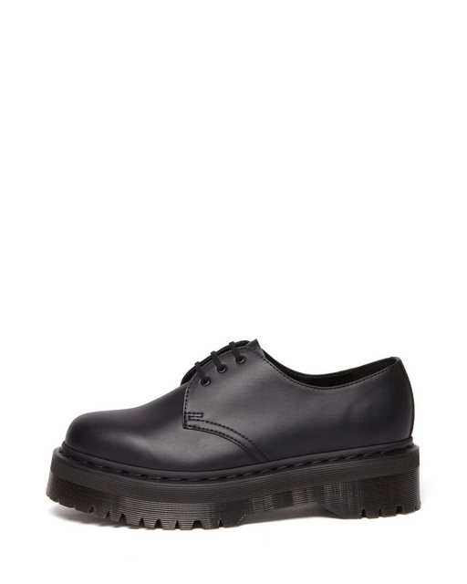 Bild von Dr. Martens - V 1461 Quad Mono Black Felix Rub Off - Girl Schuhe - Schwarz - EU 40 - Synthetic/Textile/Gummi,Kunstleder