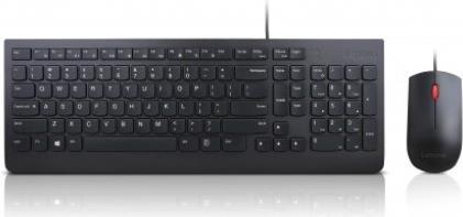 Bild von Lenovo Essential Wired Combo - Tastatur-und-Maus-Set - USB - Portugiesisch - für 100e Chromebook (2nd Gen) MTK.2, ThinkCentre M75, M75t Gen 2, ThinkStation P330 Gen 2