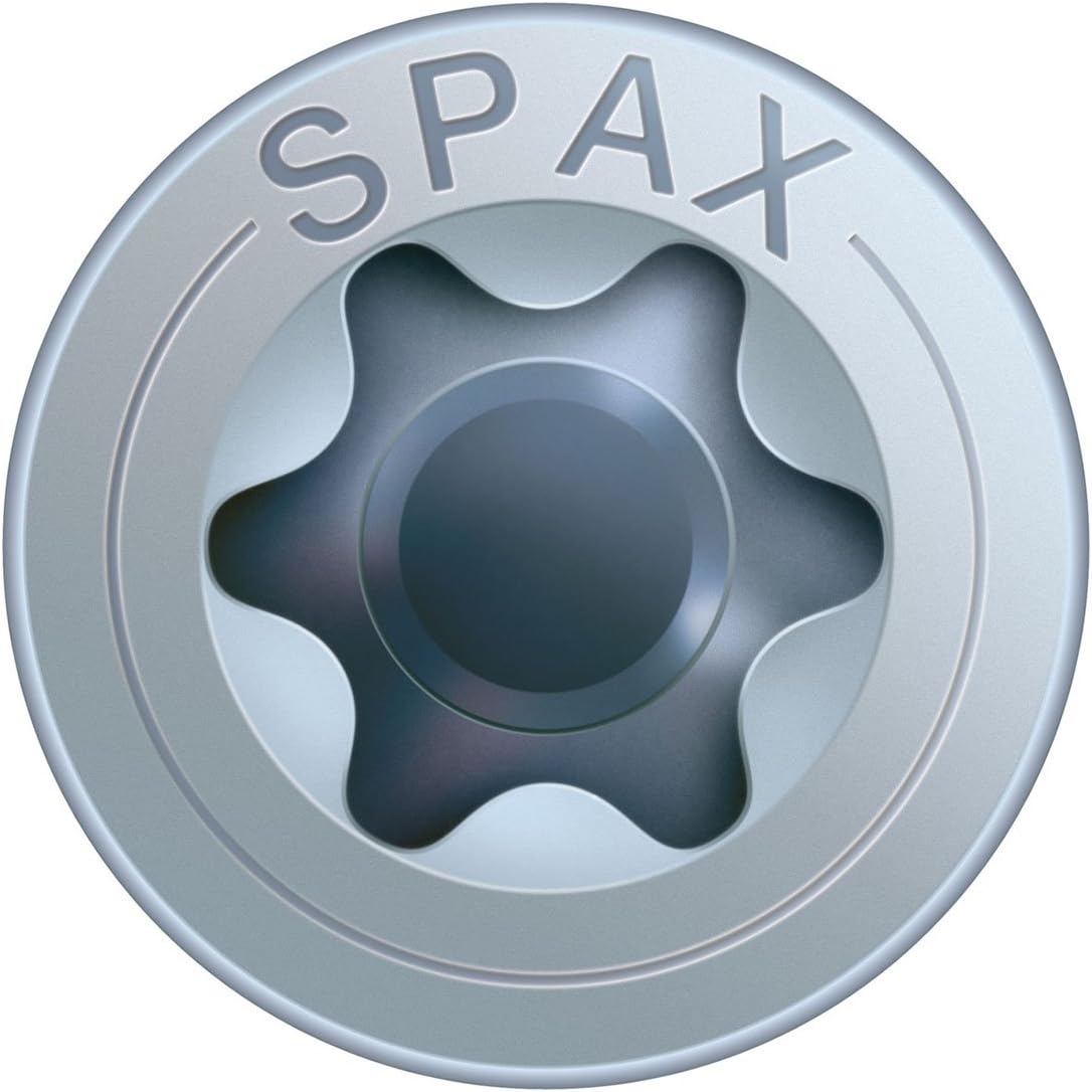Bild von SPAX Universalschraube, 5,0 x 50 mm, 500 Stück, T-STAR plus, Senkkopf, Teilgewinde, 4CUT, WIROX A3J, blank verzinkt, 0191010500505