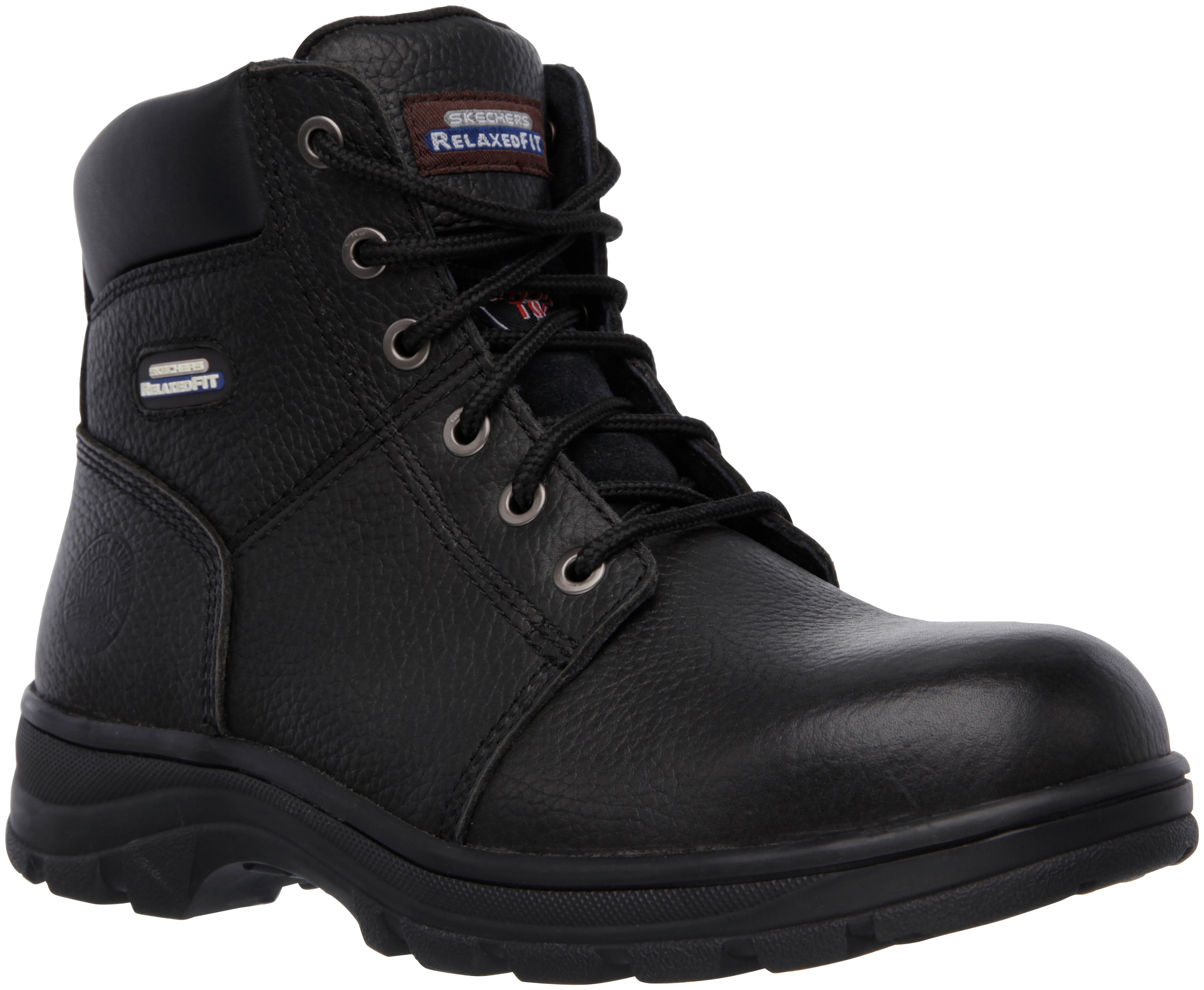 Bild von Skechers Sicherheitsstiefel "WORKSHIRE", SB FO SRA, klassischer Lederstiefel mit Memory Foam Einlegesohle