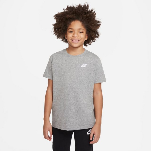 Bild von NIKE Sportswear T-Shirt Jungen dk grey heather/white S (128-137 cm)