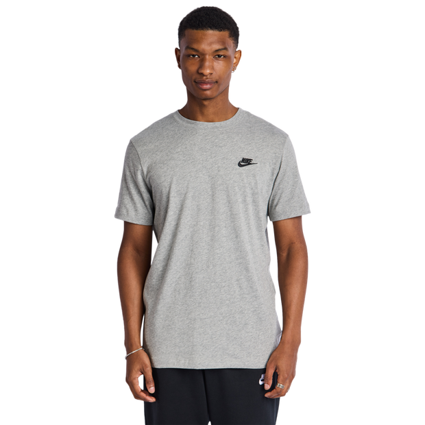 Bild von Nike Herren Sportswear Club T-Shirt, Dark Grey Heather/Black, S