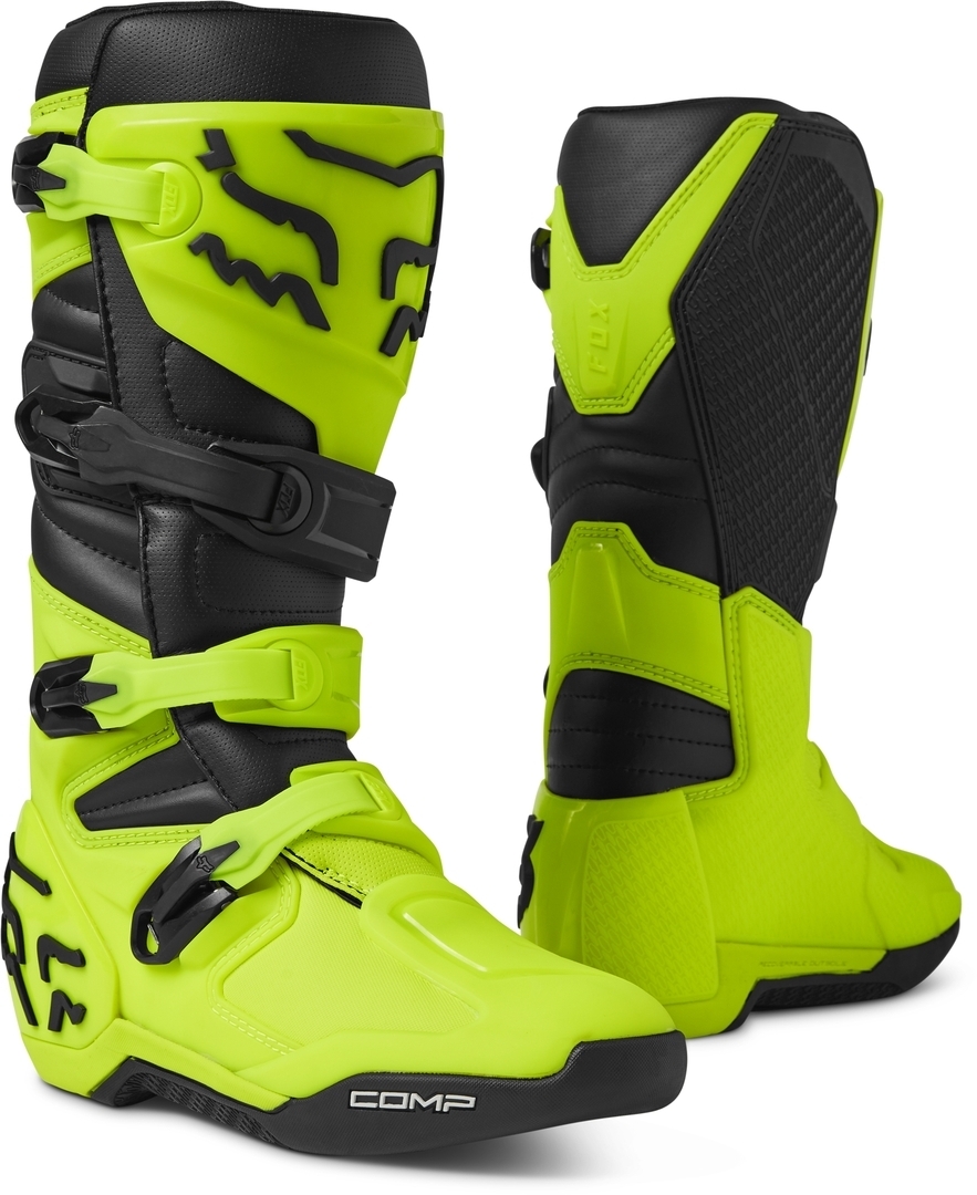 Bild von FOX Comp Motocross Stiefel, schwarz-gelb, Größe 46 für Männer