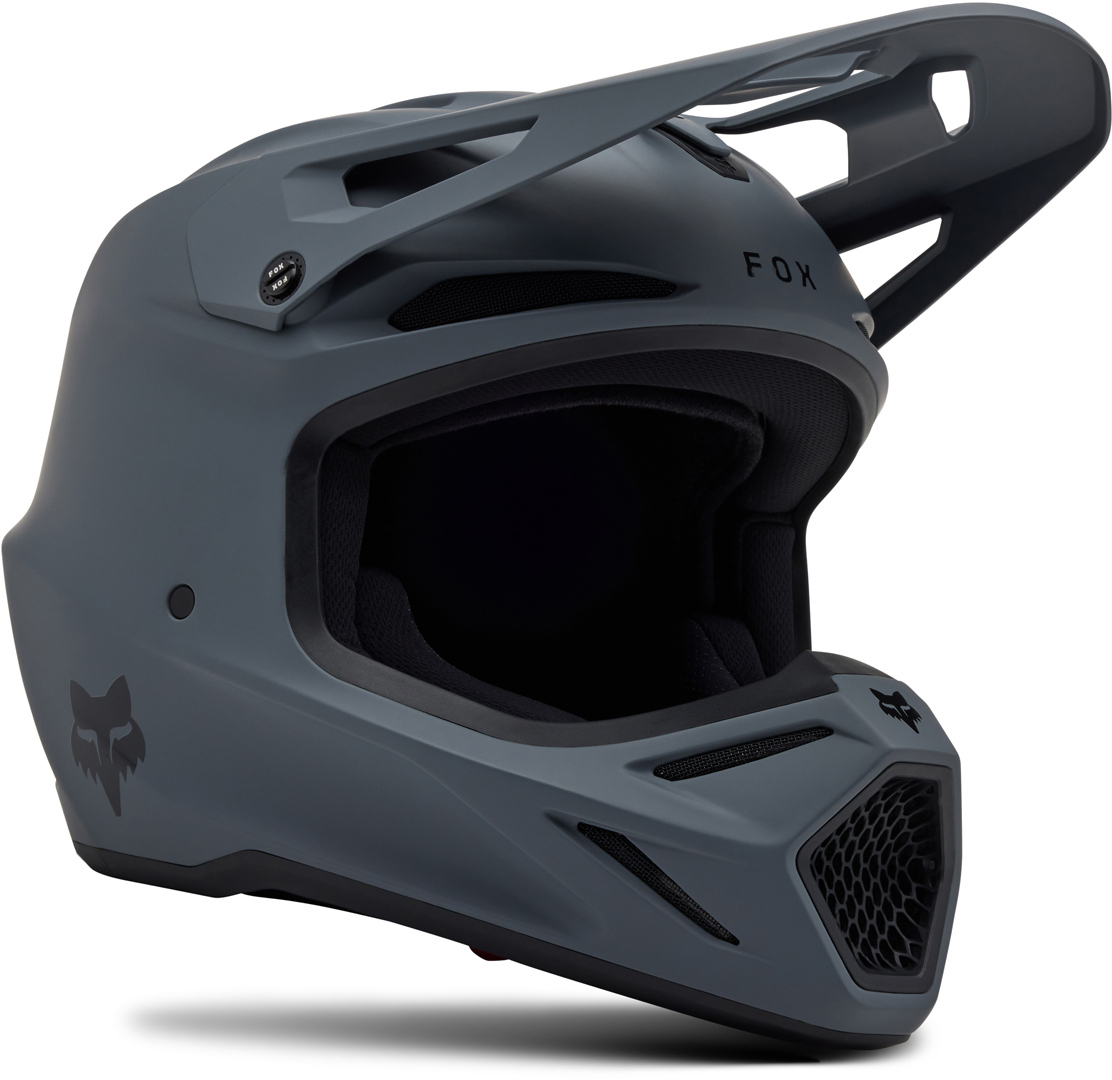 Bild von FOX V3 Solid MIPS Motocross Helm, grau, Größe L für Männer
