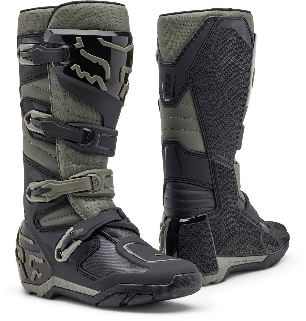 Bild von FOX Comp X Motocross Stiefel, schwarz-grau, Größe 50 für Männer