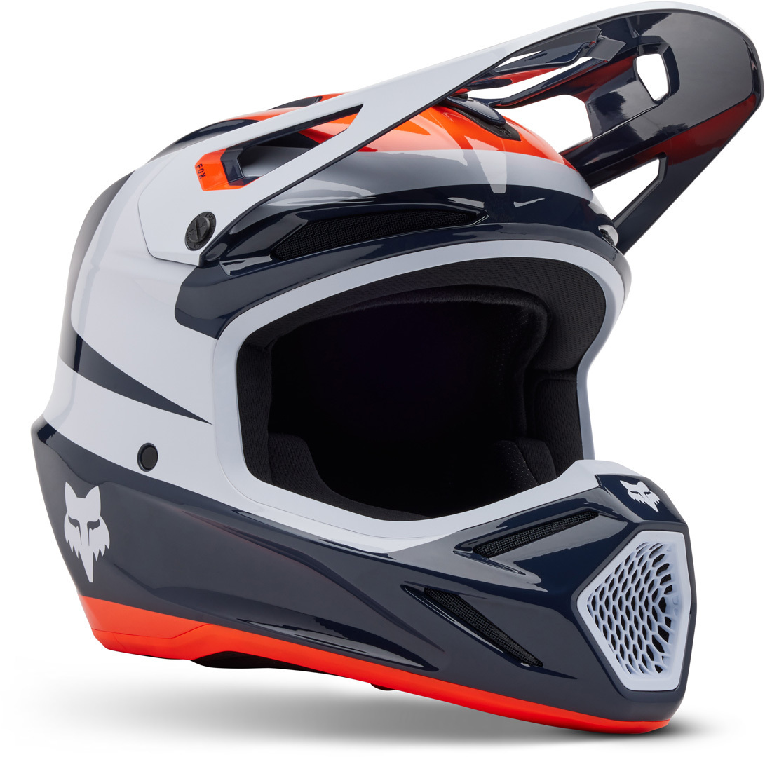 Bild von FOX V3 Divider MIPS Motocross Helm, blau, Größe 2XL für Männer