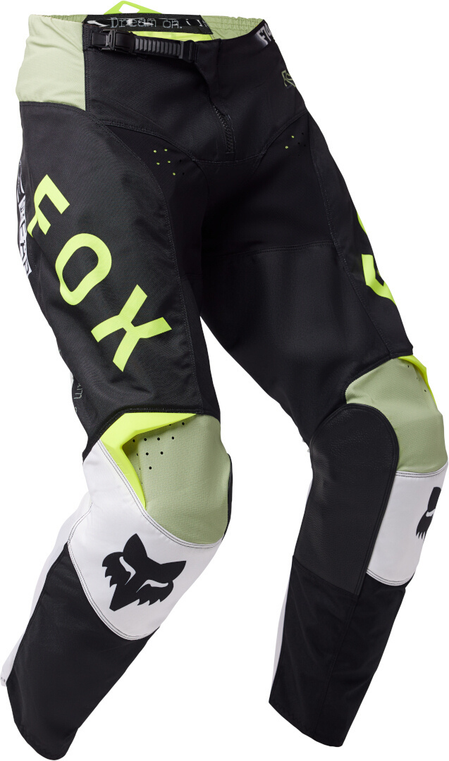 Bild von FOX 180 Race Spec Motocross Hose, schwarz-weiss-grün, Größe 34 für Männer