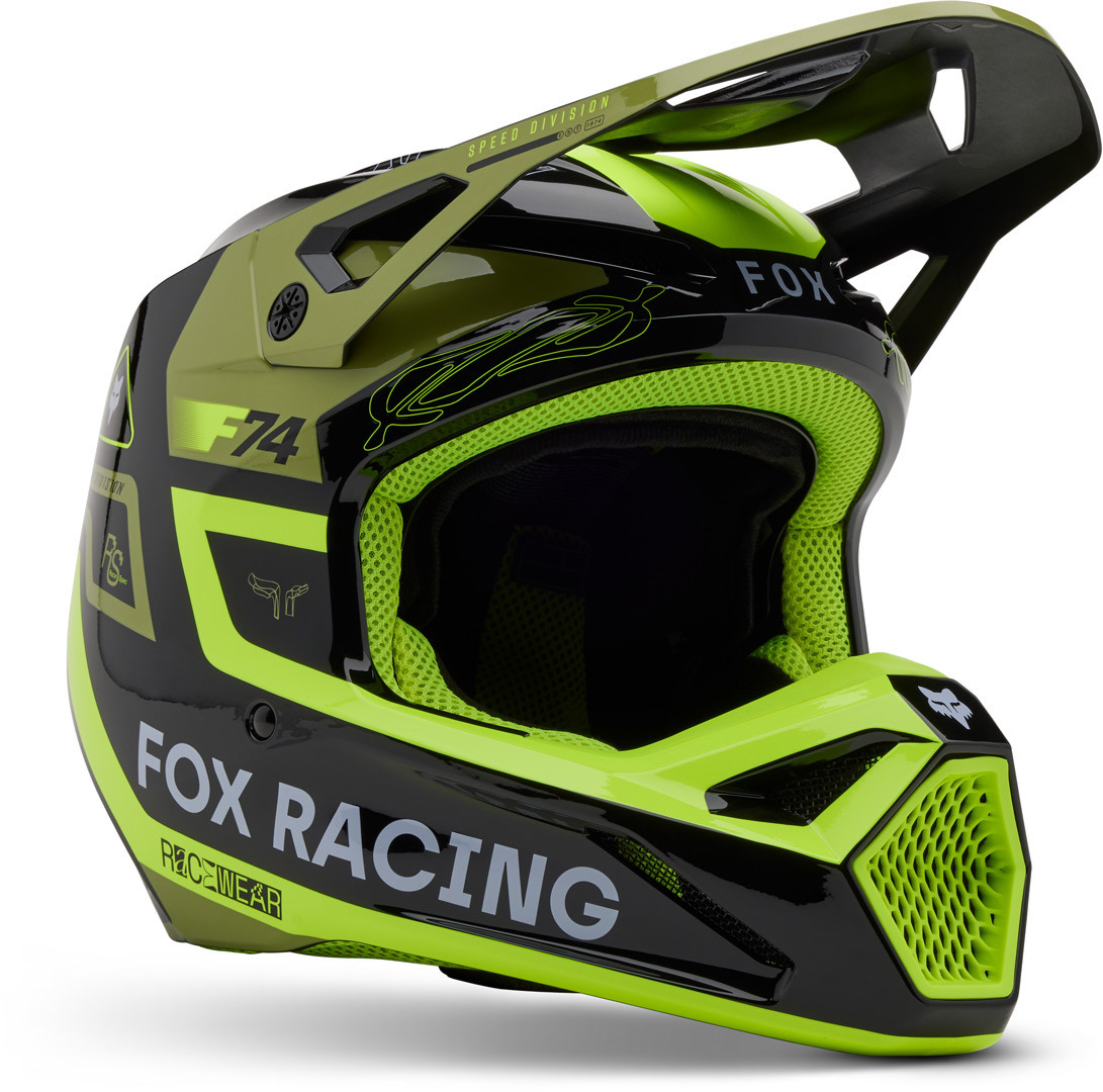Bild von FOX V1 Race Spec MIPS Motocross Helm, grün, Größe 2XL für Männer