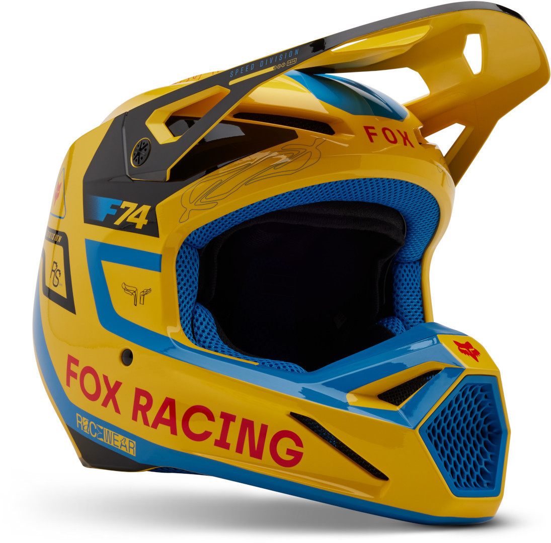 Bild von FOX V1 Race Spec MIPS Motocross Helm, gelb, Größe S für Männer