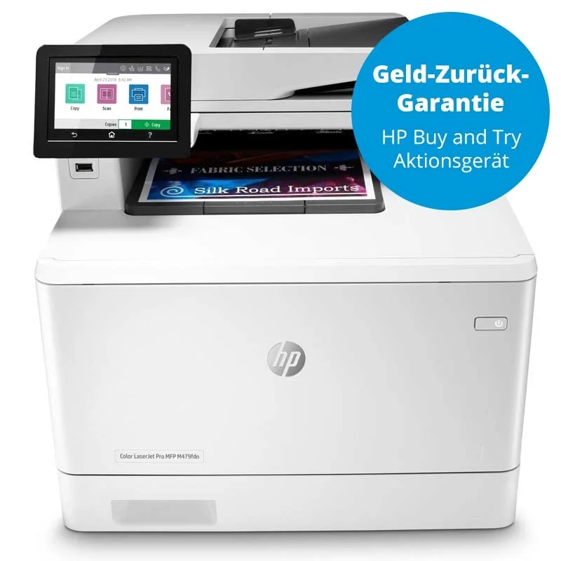 Bild von HP Color LaserJet Pro MFP M479fdn - Multifunktionsdrucker - Farbe - Laser - Legal (216 x 356 mm) (Original) - A4/Legal (Medien) - bis zu 27 Seiten/Min. (Kopieren) - bis zu 27 Seiten/Min. (Drucken) - 300 Blatt - 33.6 Kbps - USB 2.0, LAN, USB-Host