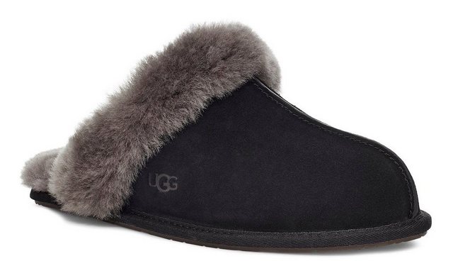 Bild von UGG Scuffette II Hausschuh Pantoffel, Clog, Mule, Flats mit Fellkragen