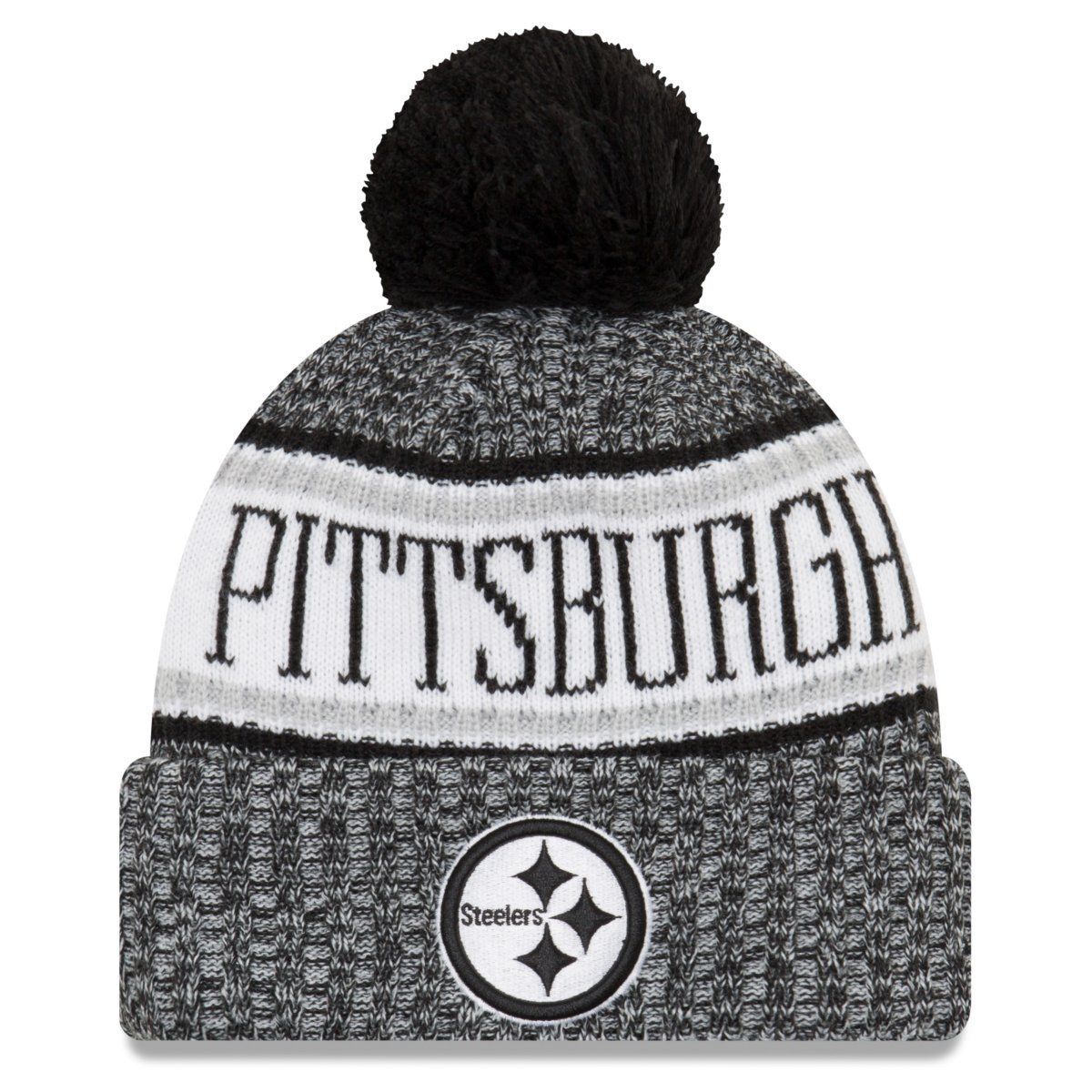 Bild von New Era, Herren, Mütze, NFL Sideline Bobble Pittsburgh Steelers, Schwarz