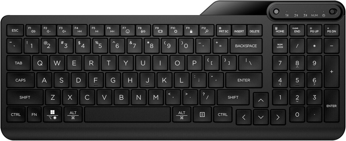 Bild von HP Pavilion 600 - Tastatur - kabellos - Deutsch - Jet Black (4CE98AA#ABD)